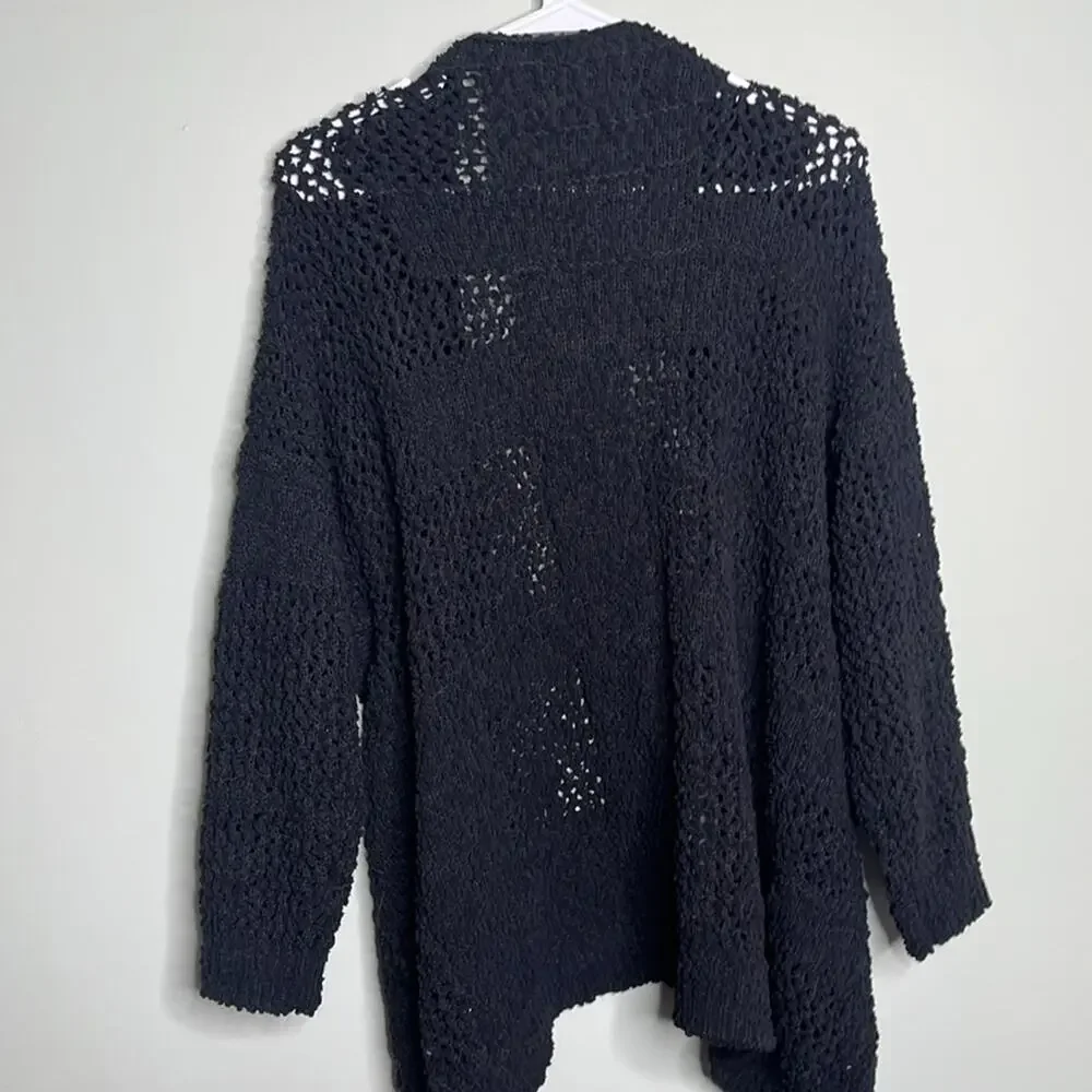 Kyl Black Chunky Cardigan Small